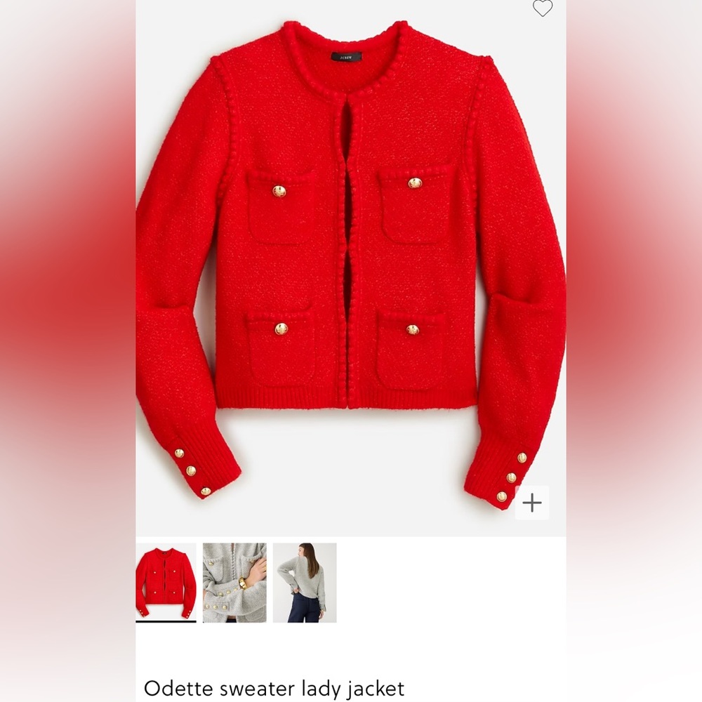 Jcrew NWT Odette sweater lady jacket